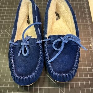 Blue Suede Women’s Moccasins by Talbots